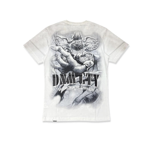 Denim City Dreams From The Other Side Tee - White — front view