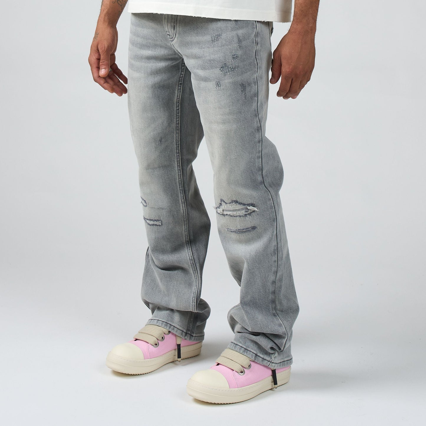 Duaa - Mars Grey Denim - Grey — front view