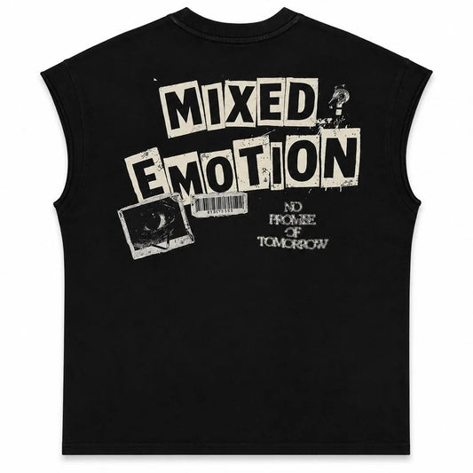 Mixed Emotion No Promise Of Tomorrow Sleeveless - Black — front view