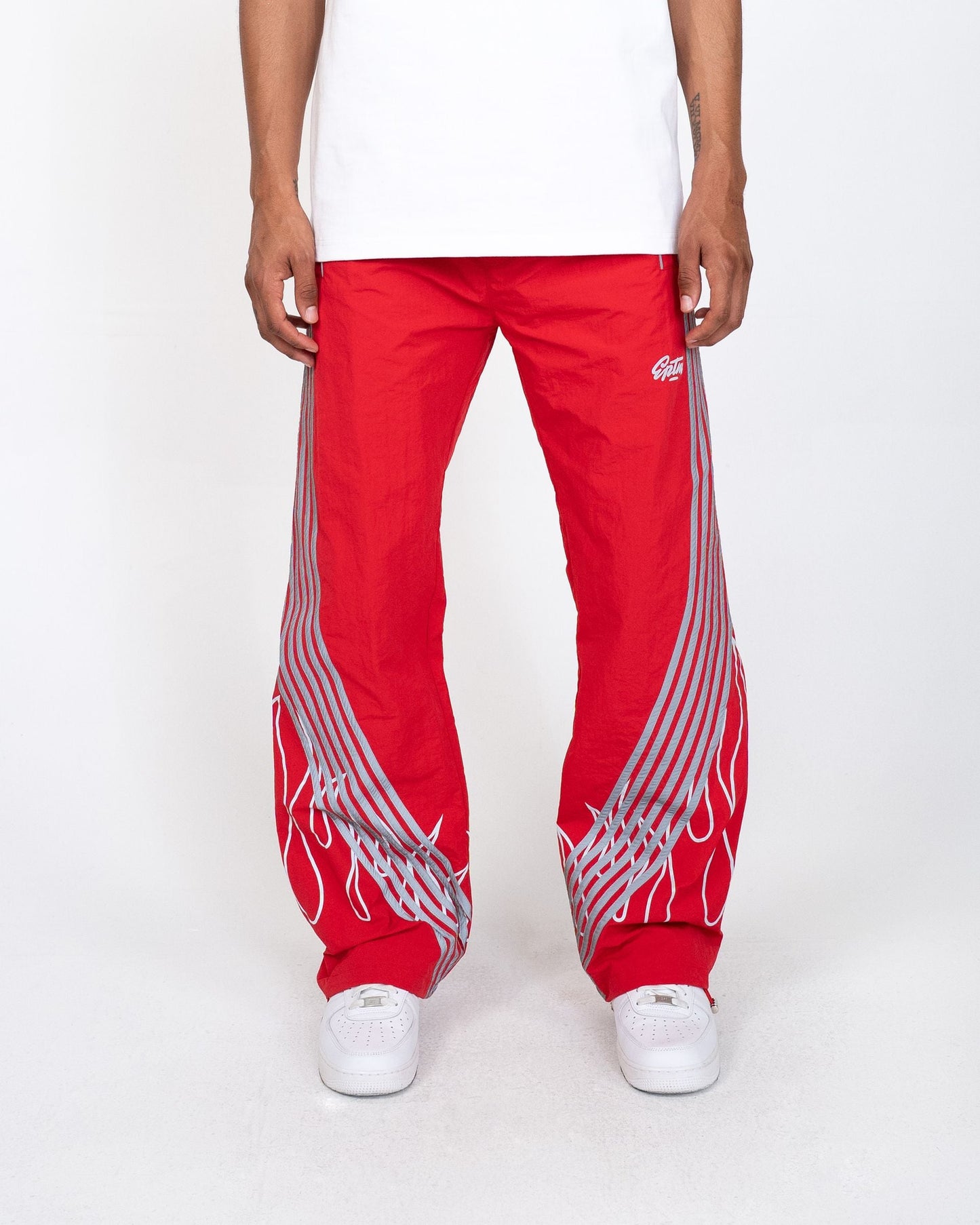 EPTM - Flame Highland Pants - Red — front view