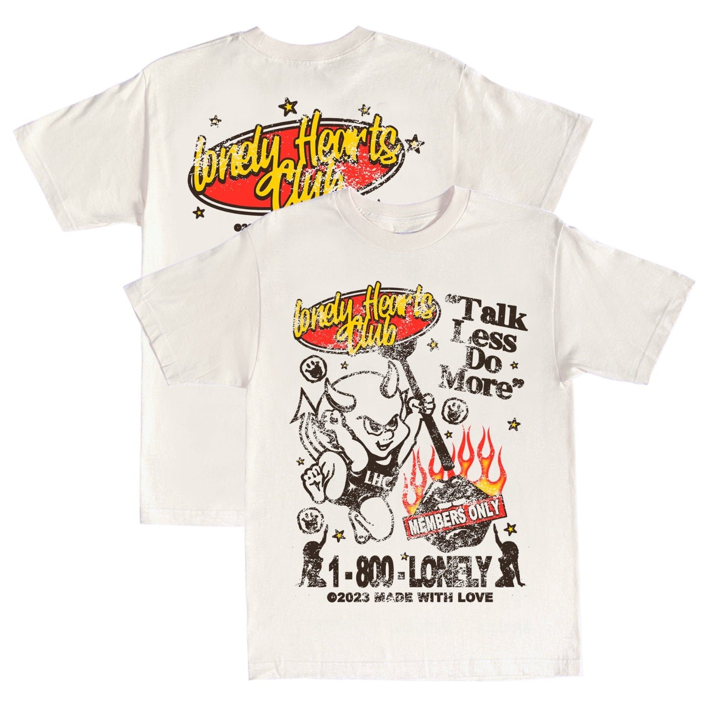 Massive Action Apparel - Talk Less Do More T-shirt - Bone — front view