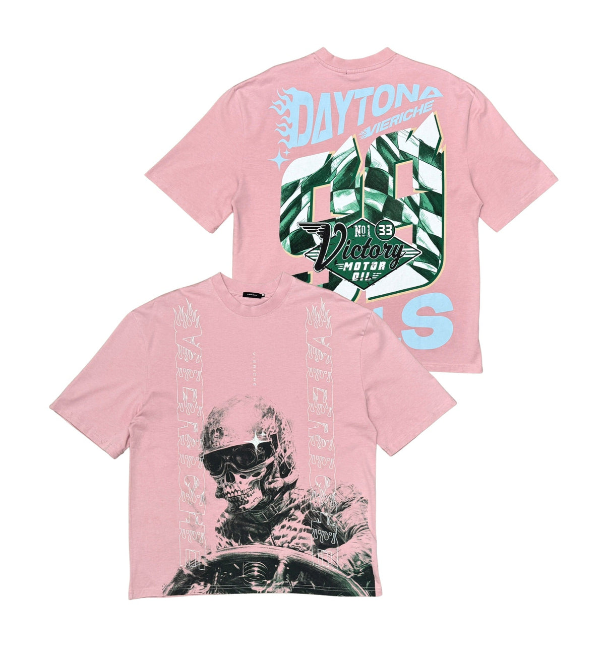 Vie Riche - Daytona Nationals Tee - Pink — front view