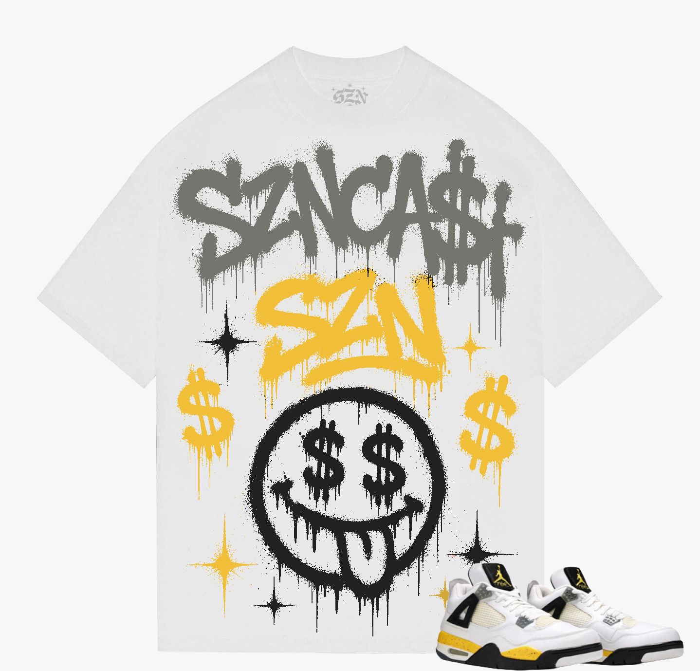 SZN - Money Talks - White — front view