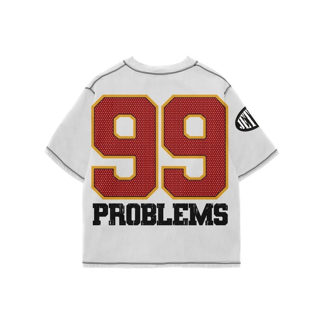 JetLyfe - 99 Problems Tee Wht — front view