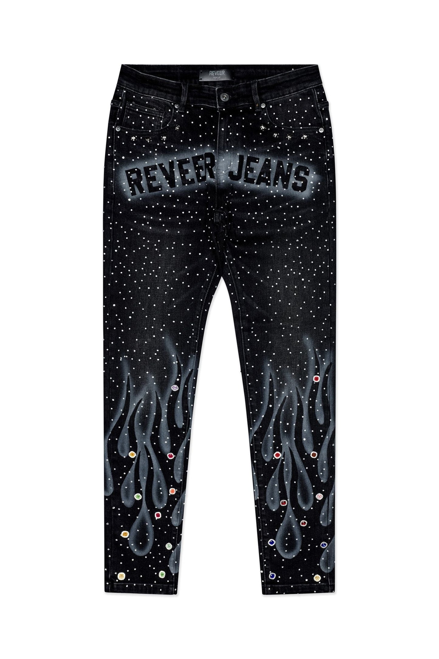 REVEER - Nebula Black Wash Denim - Black Wash — front view