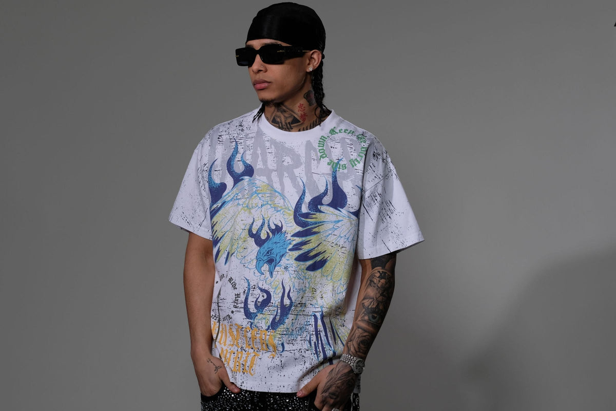 Eleve - Anarchy Short Sleeve Tee - White — front view