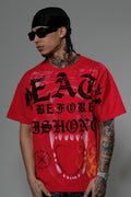 Eleve - Death Before Dishonor T-shirt - Red — front view