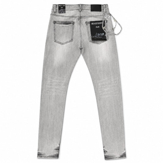 REVEER - Origin Ice Grey Skinny Denim - Xp-15 — front view