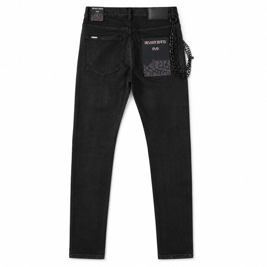 REVEER - Origin Light Wax Black Denim - Xp-13 — front view