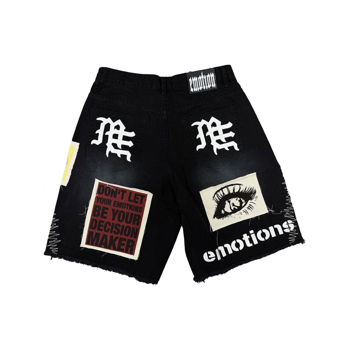 Mixed Emotion Chaos Carpenter Shorts - Black — front view
