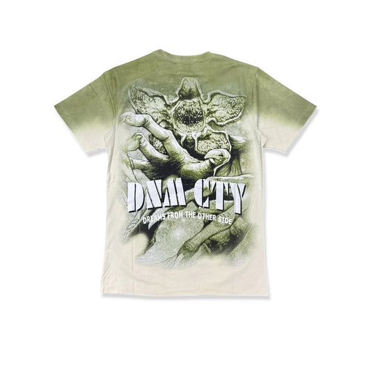 Denim City Dreams From The Other Side Tee - Olive — front view