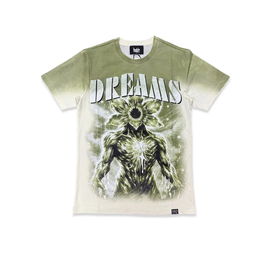 Denim City Dreams From The Other Side Tee - Olive — front view