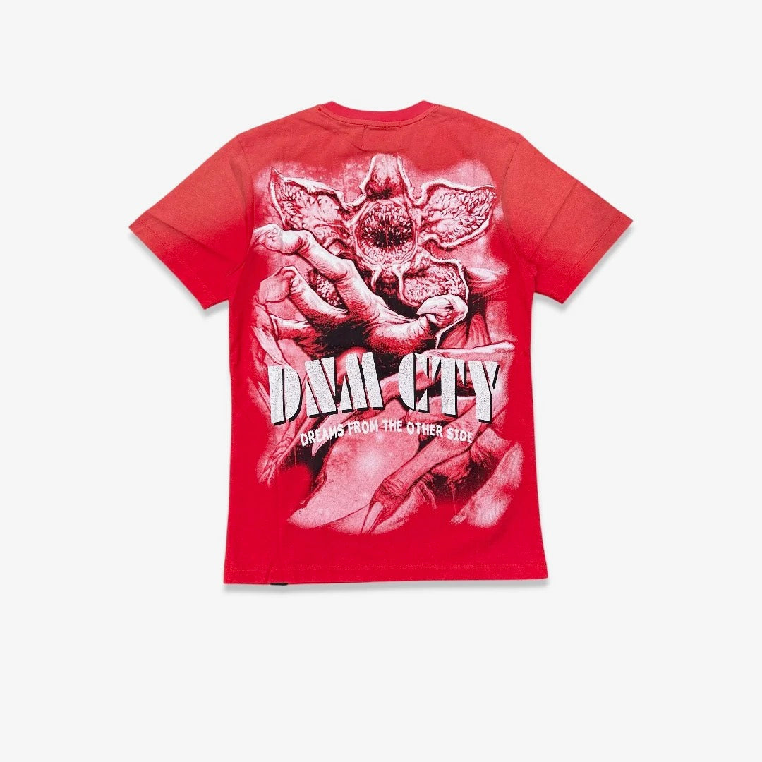 Denim City Dreams From The Other Side Tee - Red — front view