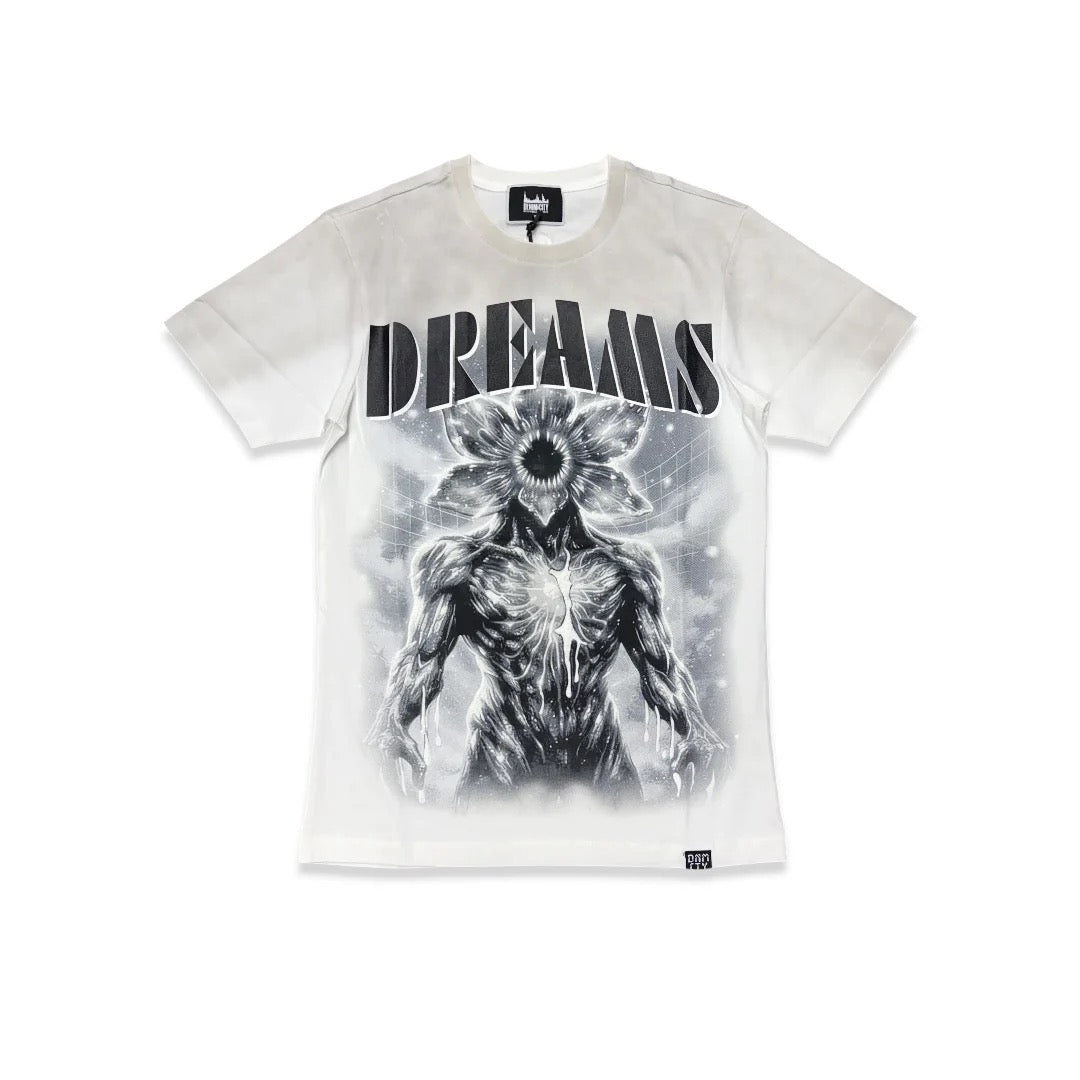 Denim City Dreams From The Other Side Tee - White — front view