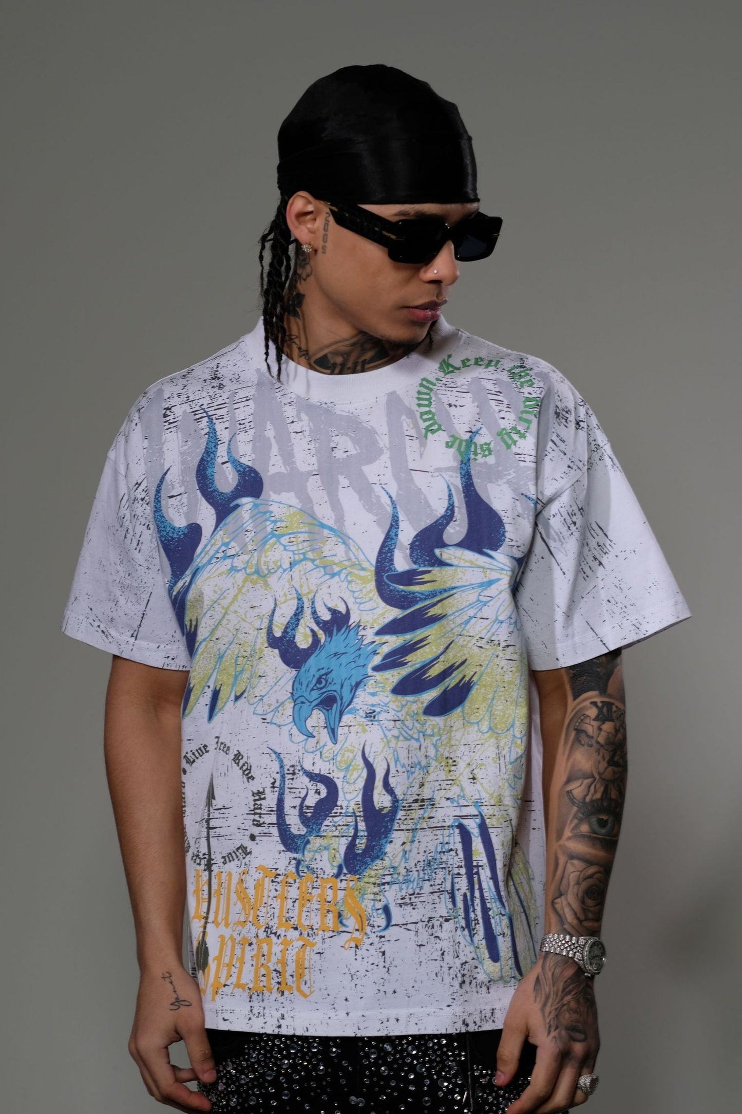 Eleve - Anarchy Short Sleeve Tee - White — front view