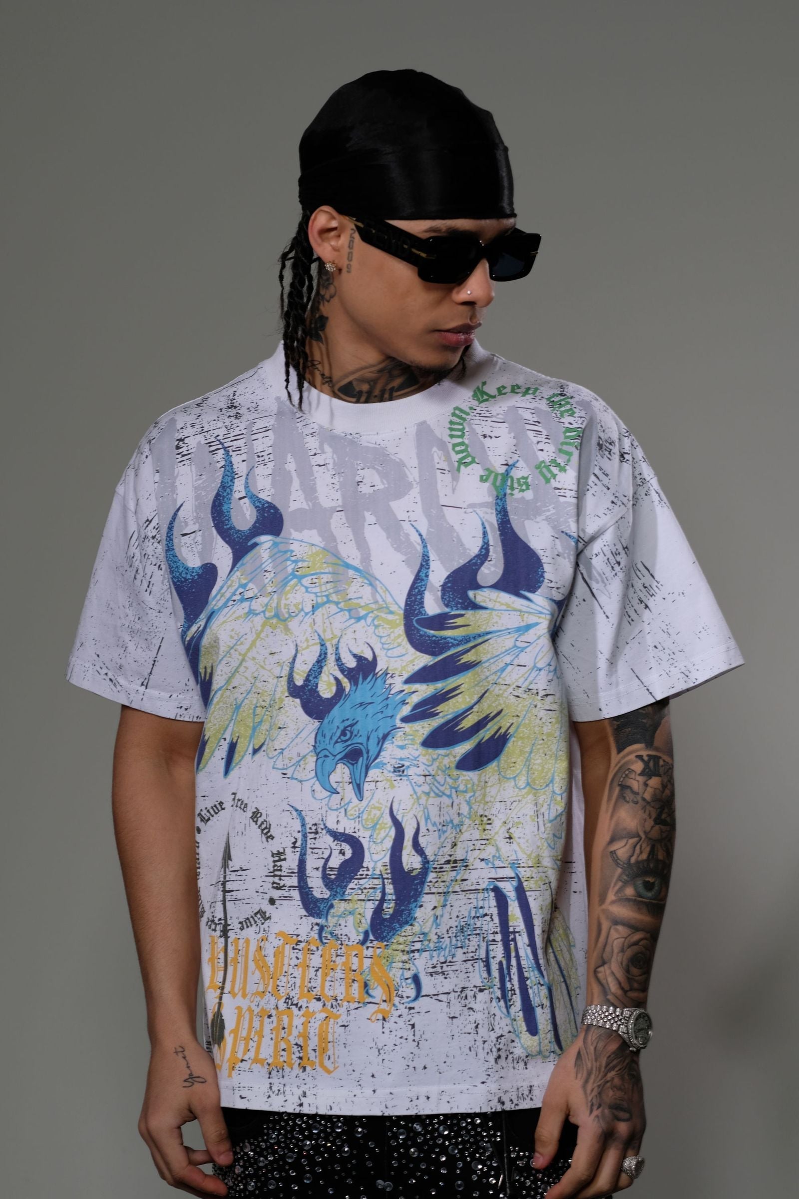 Eleve - Anarchy Short Sleeve Tee - White — front view