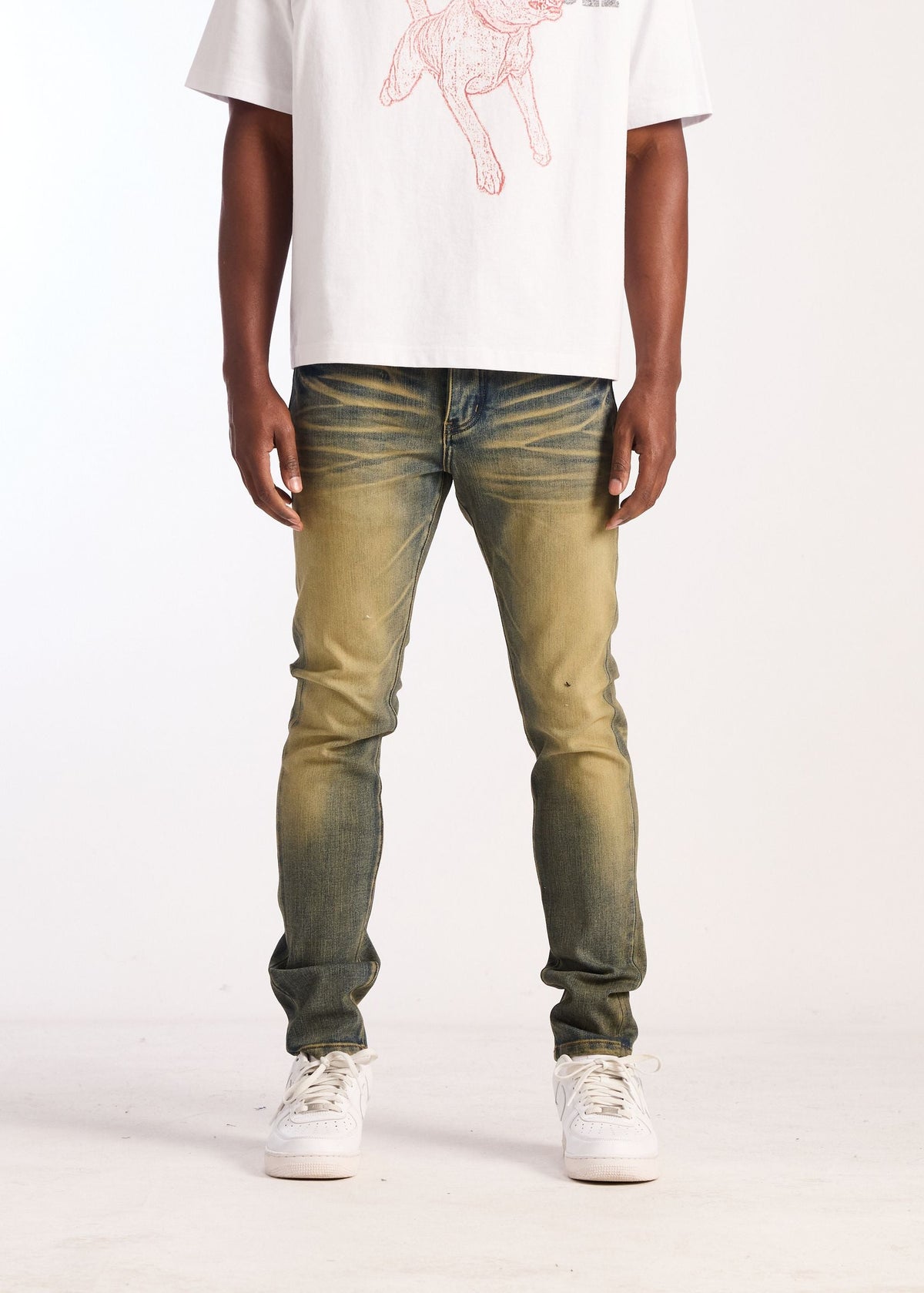 Embellish - David Skinny Sand Washed - Sand Washed — front view