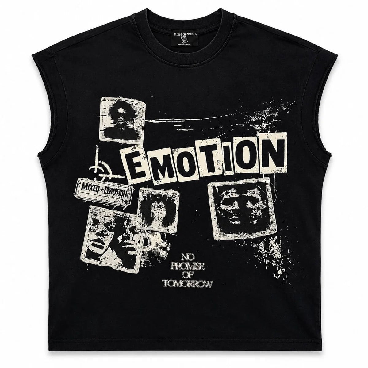Mixed Emotion No Promise Of Tomorrow Sleeveless - Black — front view