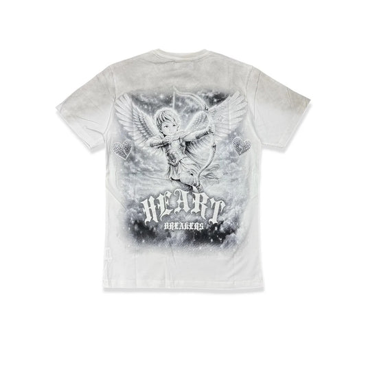 Denim City Heart Breakers Tee - White — front view