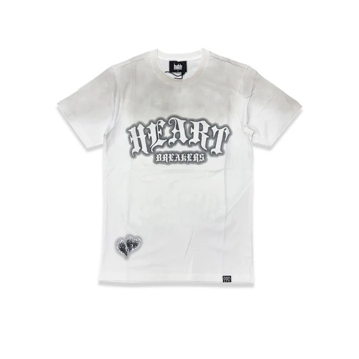Denim City Heart Breakers Tee - White — front view