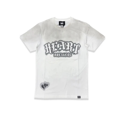 Denim City Heart Breakers Tee - White — front view