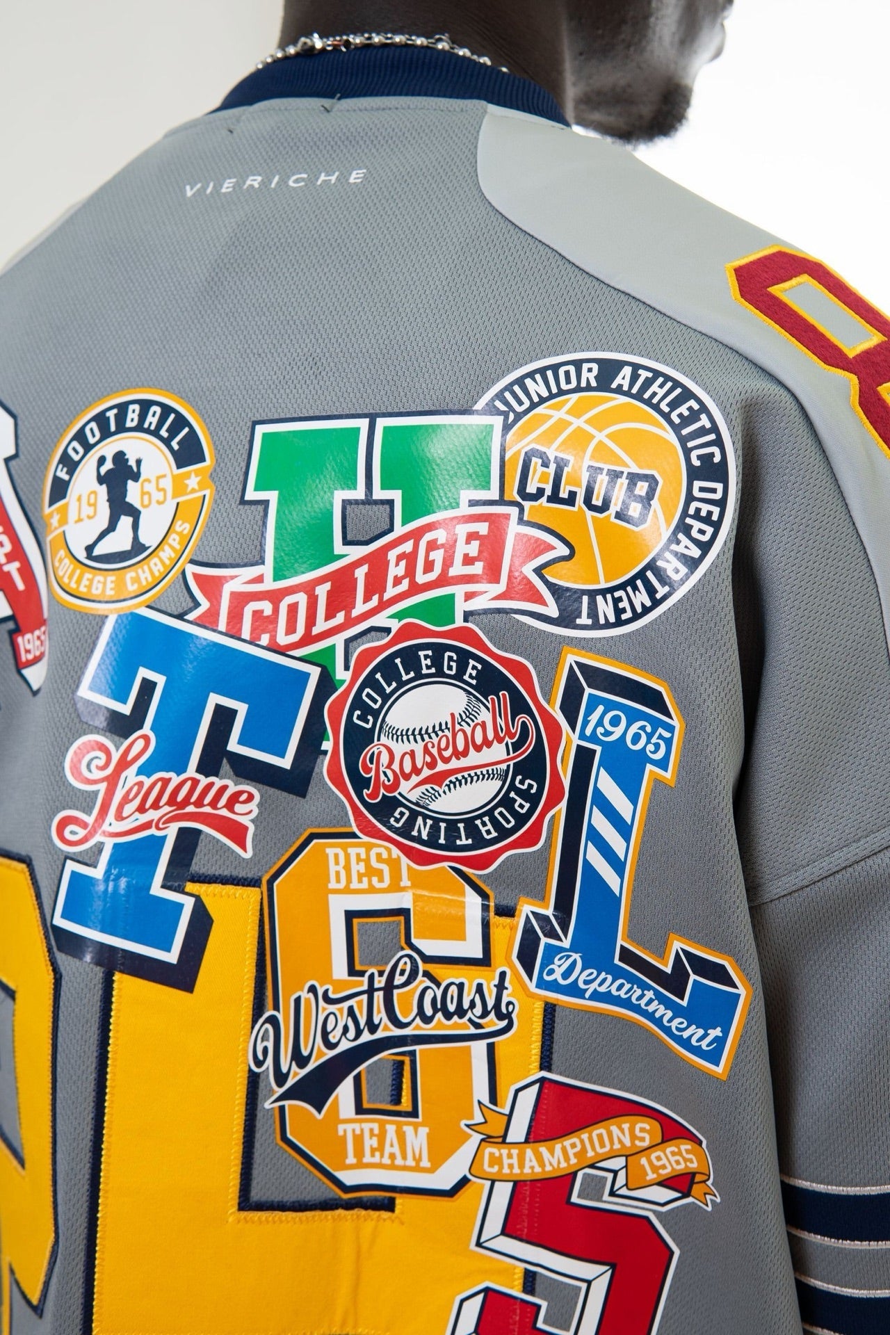 Vie Riche - Patchwork Jersey - Grey — front view